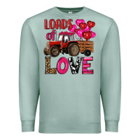Seafoam valentine's day loads of love tractor with pin heart balloons Premium Sweatshirt - RanaPortraitStore
