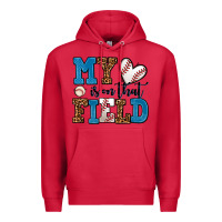 Cardinal my heart is on that field baseball Premium Hoodie - AdoDesignShop