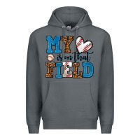 Rock my heart is on that field baseball Premium Hoodie - AdoDesignShop