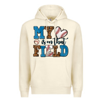 Sandshell my heart is on that field baseball Premium Hoodie - AdoDesignShop