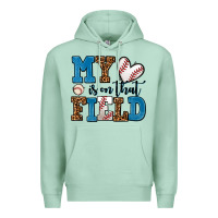 Seafoam my heart is on that field baseball Premium Hoodie - AdoDesignShop