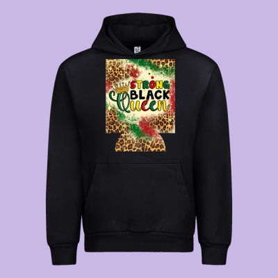 Strong Black Queen 12 Oz Can Cooler (regular) Urban Hoodie Designed By Artiststas