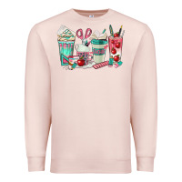 Pale Pink teacher coffee cups Premium Sweatshirt - texasbilliewilder
