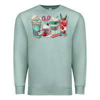 Seafoam teacher coffee cups Premium Sweatshirt - texasbilliewilder
