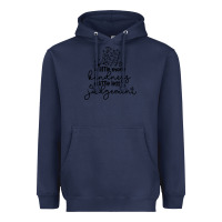 Navy kindness Heavyweight Hoodie - Unal Design