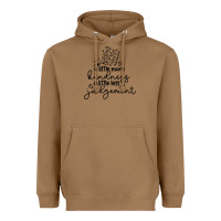 Toasted Coconut kindness Heavyweight Hoodie - Unal Design