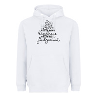 White kindness Heavyweight Hoodie - Unal Design