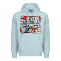 Blue Mist its a baseball kinda day Premium Hoodie - AdoDesignShop