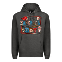 Charcoal Heather its a baseball kinda day Premium Hoodie - AdoDesignShop