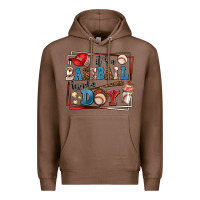 Chestnut its a baseball kinda day Premium Hoodie - AdoDesignShop