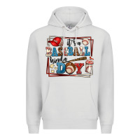 Dove Grey its a baseball kinda day Premium Hoodie - AdoDesignShop