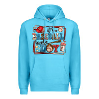 Ocean Blue its a baseball kinda day Premium Hoodie - AdoDesignShop