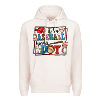 Pale Pink its a baseball kinda day Premium Hoodie - AdoDesignShop