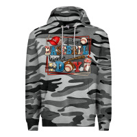 Slate Camo its a baseball kinda day Premium Hoodie - AdoDesignShop