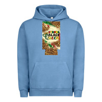 Pigment Pebble Blue strong black queen 12 oz can cooler (slim) Urban Hoodie - Artiststas