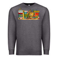 Charcoal Heather teacher fuel coffee cups Premium Sweatshirt - texasbilliewilder