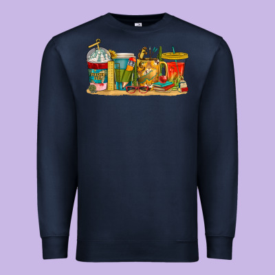 Premium Sweatshirt teacher fuel coffee cups