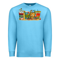Ocean Blue teacher fuel coffee cups Premium Sweatshirt - texasbilliewilder
