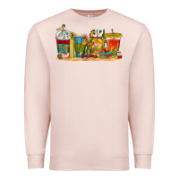 Pale Pink teacher fuel coffee cups Premium Sweatshirt - texasbilliewilder