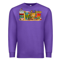 Purple teacher fuel coffee cups Premium Sweatshirt - texasbilliewilder