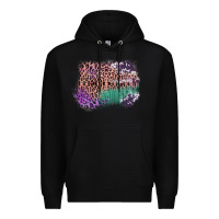 Black Leopard, Cowhide, Wood Pattern Frame Premium Hoodie - Bettercallsaul