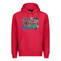 Cardinal Leopard, Cowhide, Wood Pattern Frame Premium Hoodie - Bettercallsaul