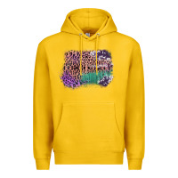 Lemon Leopard, Cowhide, Wood Pattern Frame Premium Hoodie - Bettercallsaul