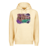 Pina Colada Leopard, Cowhide, Wood Pattern Frame Premium Hoodie - Bettercallsaul