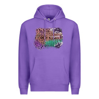 Purple Leopard, Cowhide, Wood Pattern Frame Premium Hoodie - Bettercallsaul