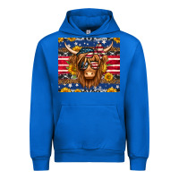 Cobalt 4th of july longhaired cow tumbler Urban Hoodie - Jasminsmagicworld
