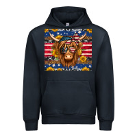 Navy 4th of july longhaired cow tumbler Urban Hoodie - Jasminsmagicworld