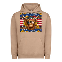 Pigment Burro 4th of july longhaired cow tumbler Urban Hoodie - Jasminsmagicworld