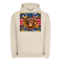 Pigment French Oak 4th of july longhaired cow tumbler Urban Hoodie - Jasminsmagicworld