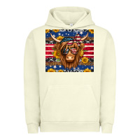 Pigment Pistachio 4th of july longhaired cow tumbler Urban Hoodie - Jasminsmagicworld