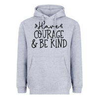 Heather Grey be kind Heavyweight Hoodie - Unal Design