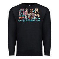 Black qma qualified medical aide Premium Sweatshirt - Zillion Design Studio