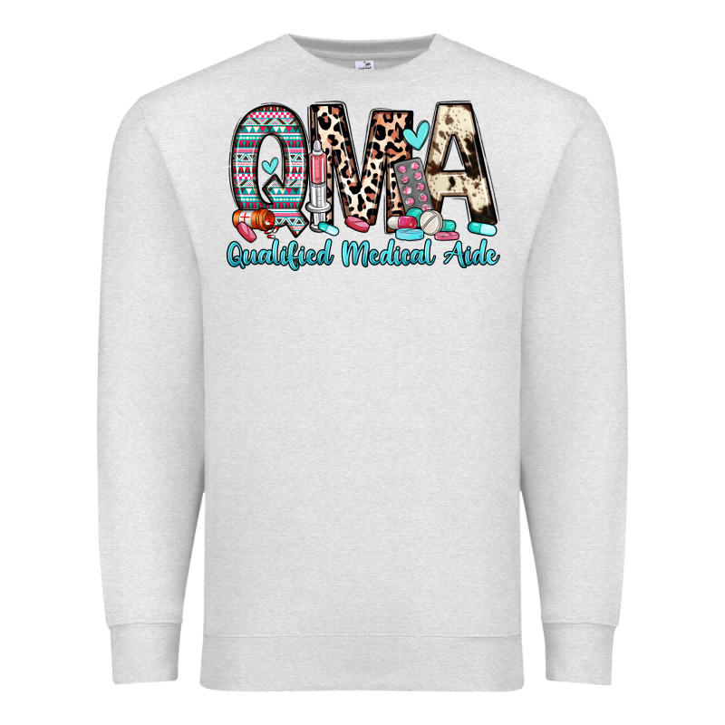 Qma Qualified Medical Aide Premium Sweatshirt by Zillion Design Studio | Teevron