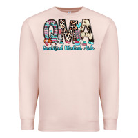 Pale Pink qma qualified medical aide Premium Sweatshirt - Zillion Design Studio
