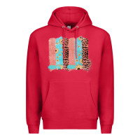 Cardinal Sunflower Leopard Jute Pattern Brushstrokes Premium Hoodie - Bettercallsaul