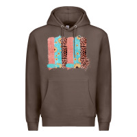 Coffee Sunflower Leopard Jute Pattern Brushstrokes Premium Hoodie - Bettercallsaul