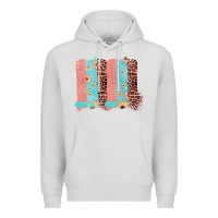 Dove Grey Sunflower Leopard Jute Pattern Brushstrokes Premium Hoodie - Bettercallsaul
