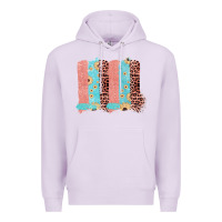 Lilac Sunflower Leopard Jute Pattern Brushstrokes Premium Hoodie - Bettercallsaul
