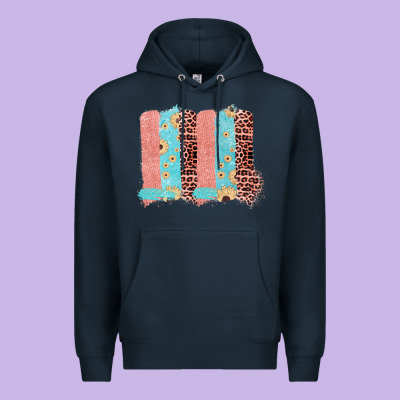 Sunflower Leopard Jute Pattern Brushstrokes Premium Hoodie Designed By Bettercallsaul
