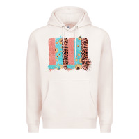 Pale Pink Sunflower Leopard Jute Pattern Brushstrokes Premium Hoodie - Bettercallsaul