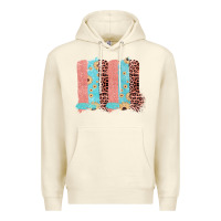 Sandshell Sunflower Leopard Jute Pattern Brushstrokes Premium Hoodie - Bettercallsaul
