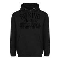 Black be kind Heavyweight Hoodie - Unal Design