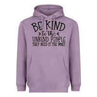 Lavender be kind Heavyweight Hoodie - Unal Design