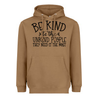Toasted Coconut be kind Heavyweight Hoodie - Unal Design