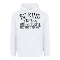 White be kind Heavyweight Hoodie - Unal Design