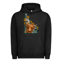 Pigment Black idaho map long haired cow Urban Hoodie - Jasminsmagicworld